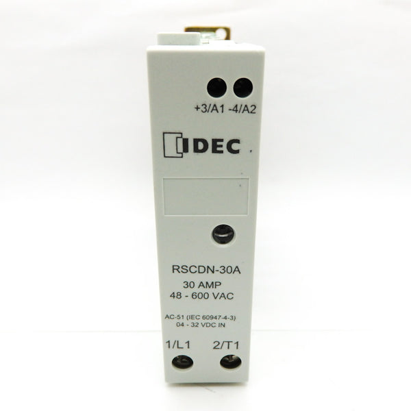 IDEC 30A 48-600 VAC 4-Pin SPST-NO Solid State Relay RSCDN-30A