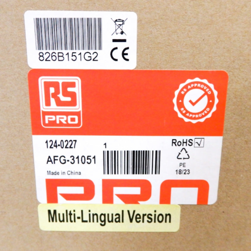 RS Pro 50MHz Max FM Modulation Function Generator 124-0227 AFG-31051