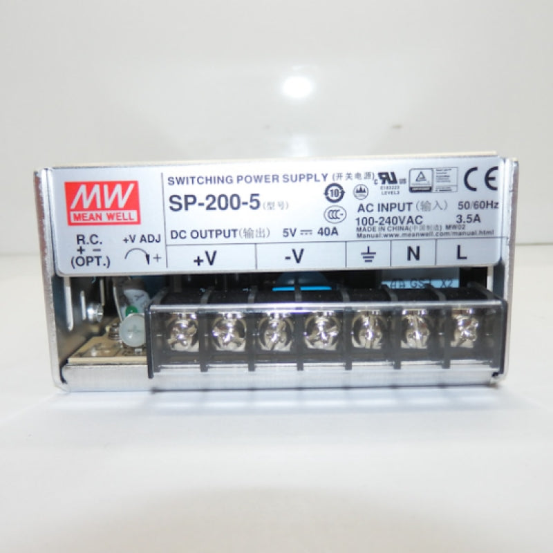 Mean Well SP Series AC-DC 40A Power Supply SP-200-5