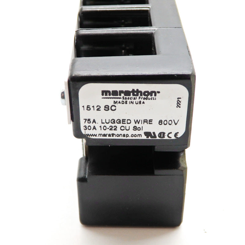 Marathon 1500 Series 12-Pole 30A 600V Terminal Block 1512SC