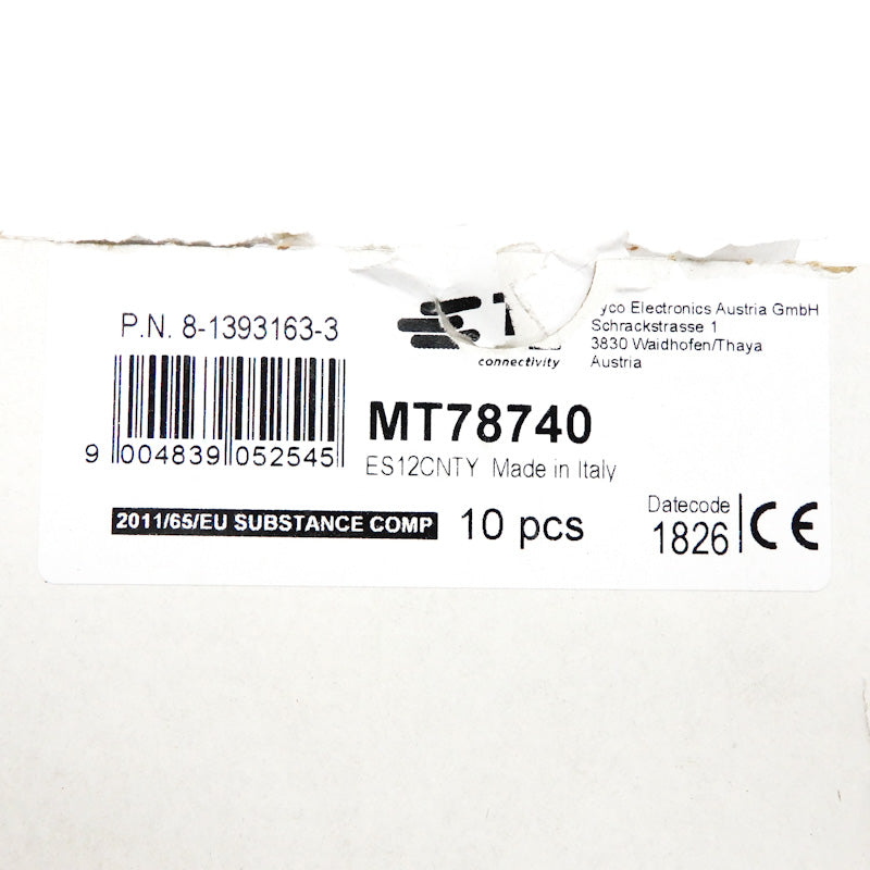 TE Connectivity Schrack 10A 250VAC 11-Pin Relay 8-1393163-3 MT78740