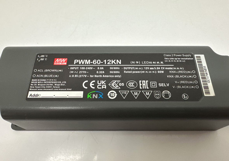 Mean Well 60W Constant Voltage LED Driver PWM-60-12KN