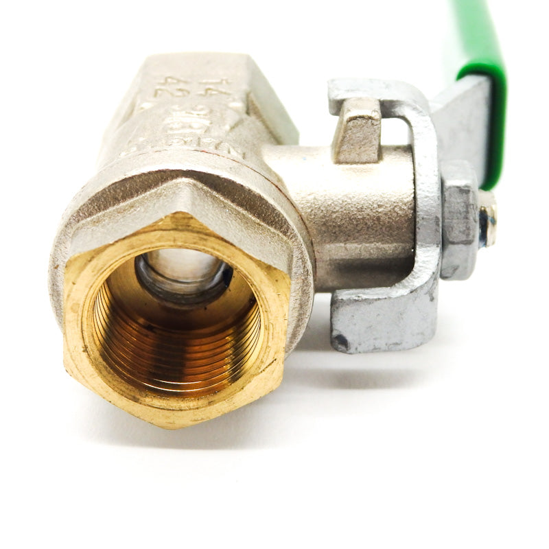 RS Pro Hot Forged Full Bore 40bar 2-Way DN10 3/8" Brass Ball Valve 141-7706