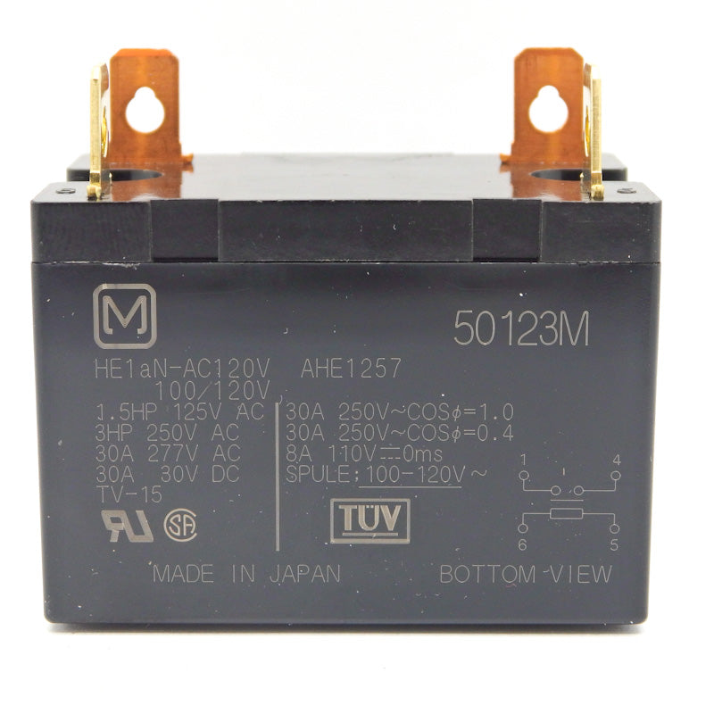 Panasonic HE1AN-AC120V Power Relay 30A SPST-NO 120VAC Coil