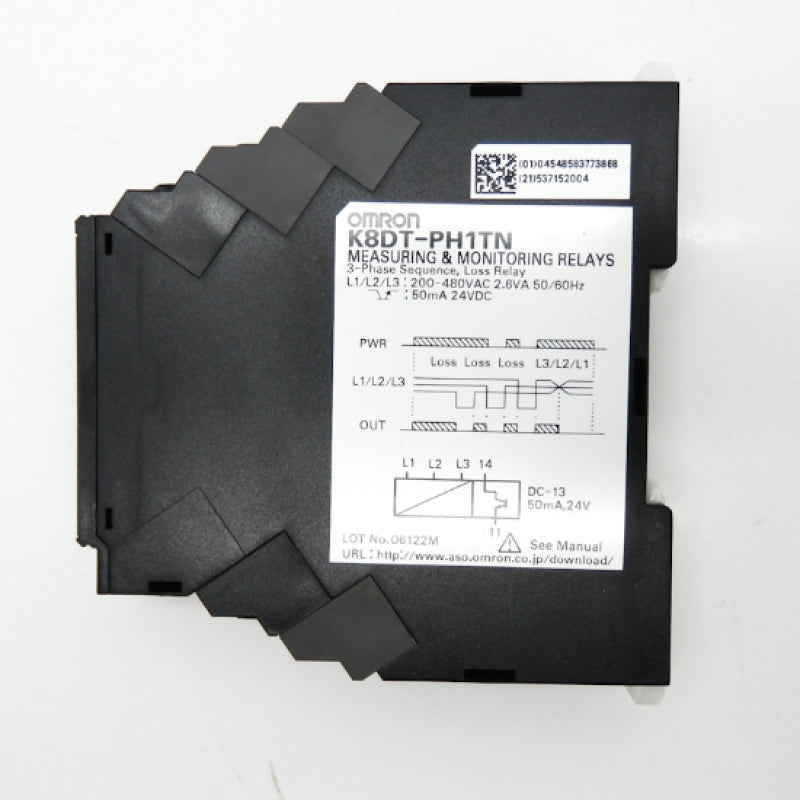 Omron 3-Phase Industrial Automation Relay K8DT-PH1TN