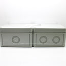 2 Pack Altech Corp 130x130x75mm Gray Polystyrene Enclosures 115-405 PS 1313-7