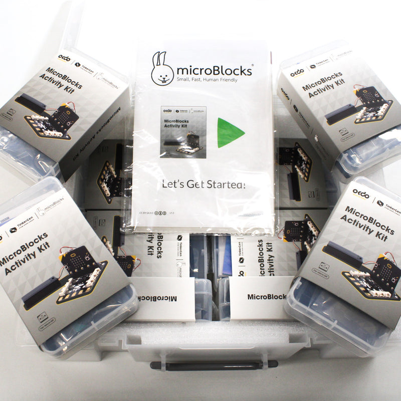 OKdo 604120011 MicroBlocks Activity Kit 10 Micro:bits + Extensions Pack 2020511