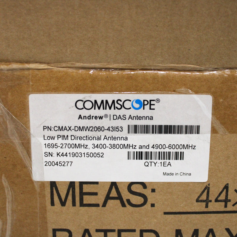 CommScope Cell-Max Low PIM High Capacity MIMO Antenna CMAX-DMW2060-43I53