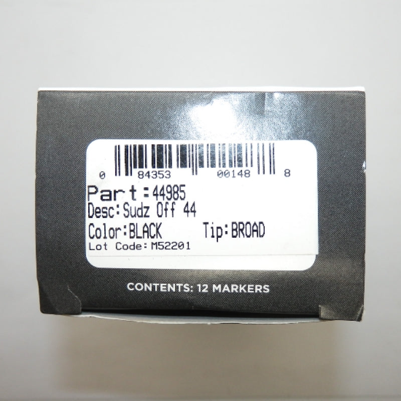 Dykem Sudz-Off 44 Series Black Broad Tip Removable Specialty Marker 44985