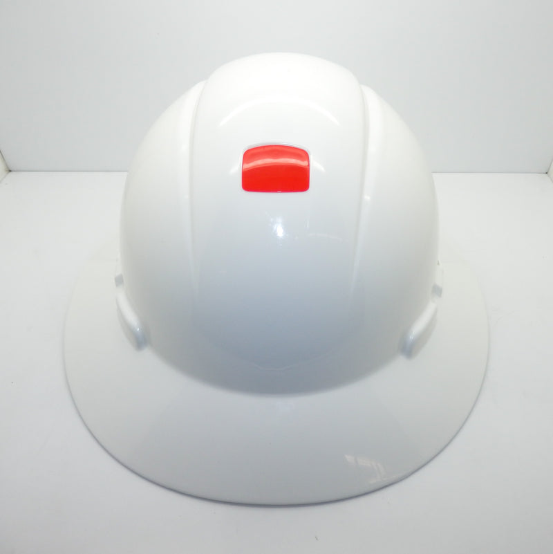 3M Full Brim SecureFit White Hard Hat w/ Uvicator H-801SFR-UV