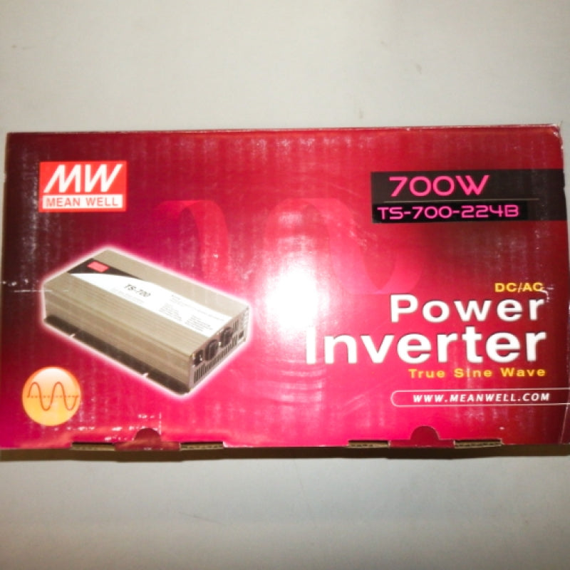 Mean Well 700W DC-AC Europe (Type-B) True Sine Wave Power Inverter TS-700-224B