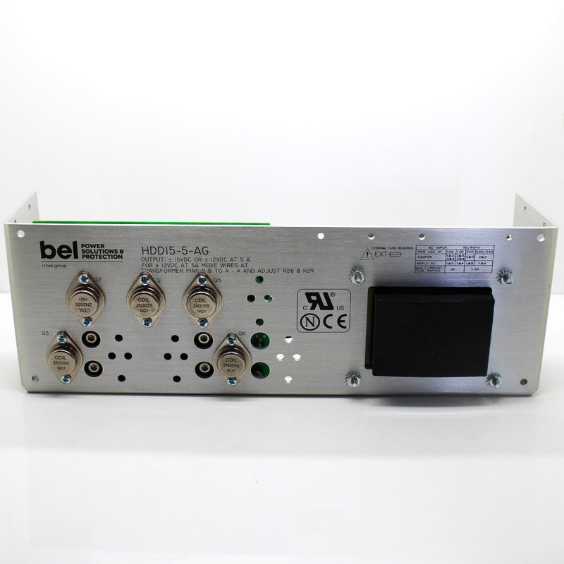 Bel Power Solutions Open Frame 120W AC-DC Power Supply HDD15-5-AG