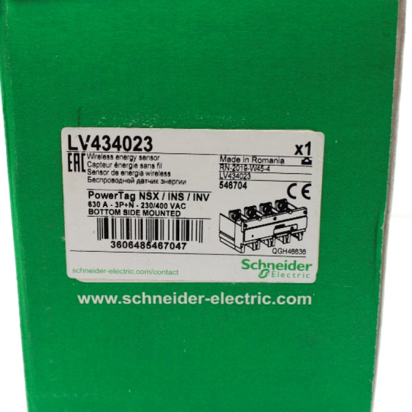 Schneider Electric 630A 3P+N 230/400VAC Wireless Energy Sensor LV434023