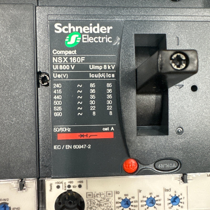 4p4t Schneider Electric 4P4T Micrologic 2.2 160A Compact NSX Circuit Breake ...