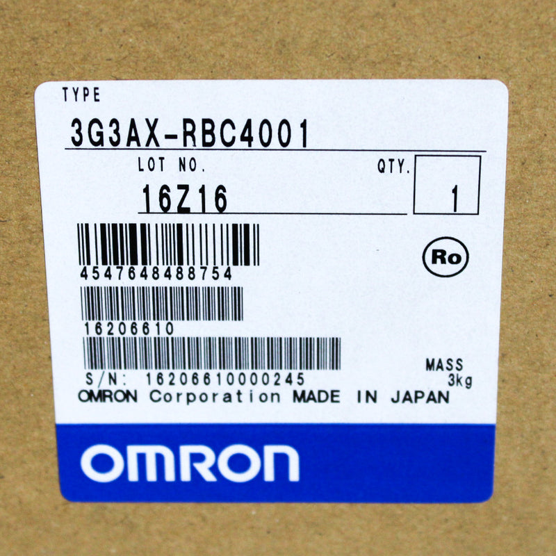Omron 400W 50 Ohms Medium Capacity Type Braking Resistor 3G3AX-RBC4001