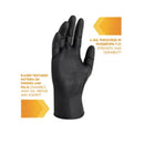 Pack of 100 Medium KleenGuard Black Powder-Free Kraken Grip Nitrile Gloves 49276