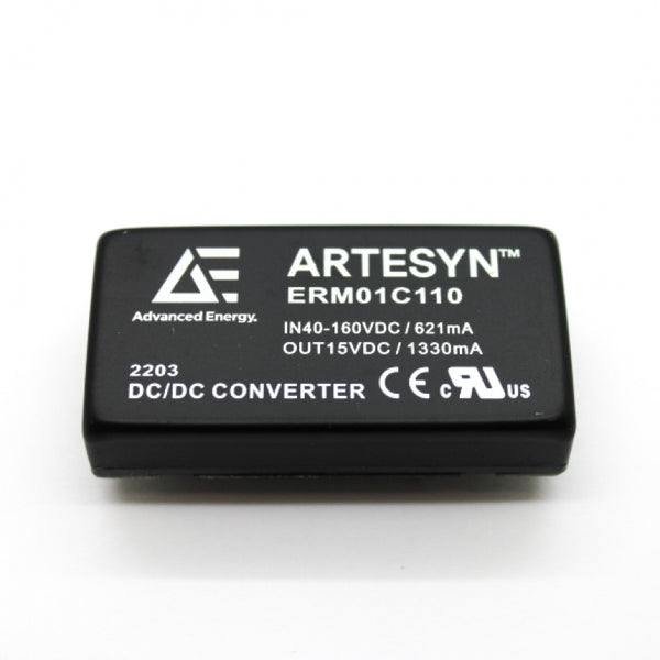Artesyn 15VDC 1.33A 20W 1-Output Isolated DC/DC Converter ERM01C110