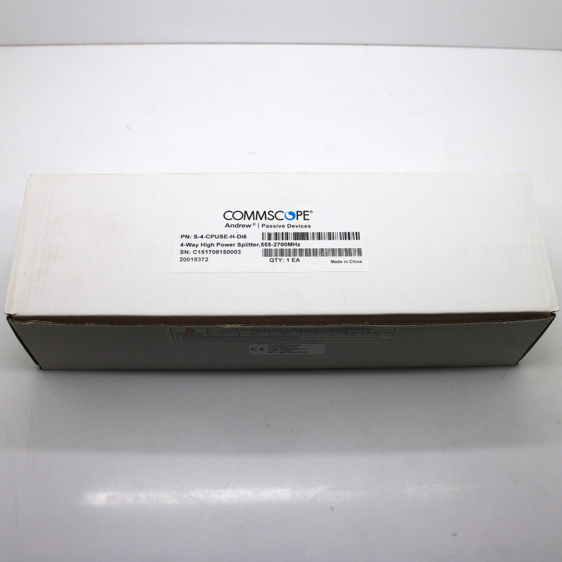 CommScope 4-Way High Power Splitter 555-2700MHz S-4-CPUSE-H-Di6