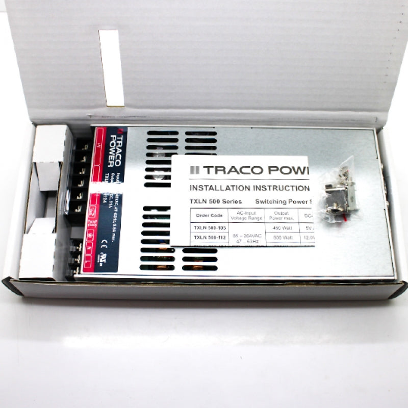 Traco Power 500W 24V 21A Enclosed AC-DC Switching Power Supply TXLN 50 ...