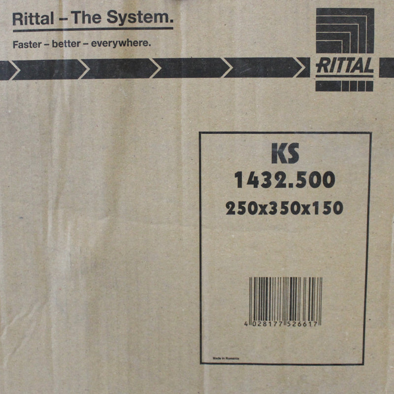 Rittal 250x350x150mm (10x4x6") Wall Mounting Enclosure w/ Hinged Doors 1432.500