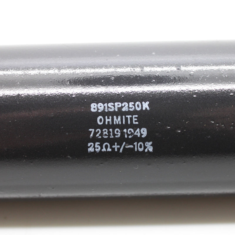 Ohmite Tubular High Energy Bulk Ceramic Resistor 750W 25Ohm ±10% 891SP250K