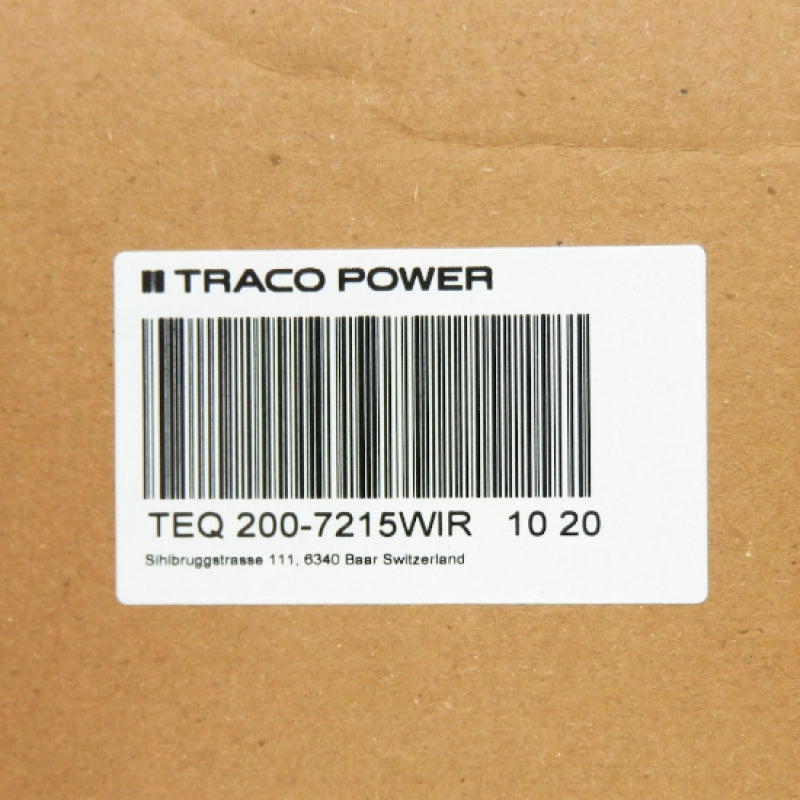 Traco Power 200W Single Output Isolated DC-DC Converter TEQ 200-7215WIR