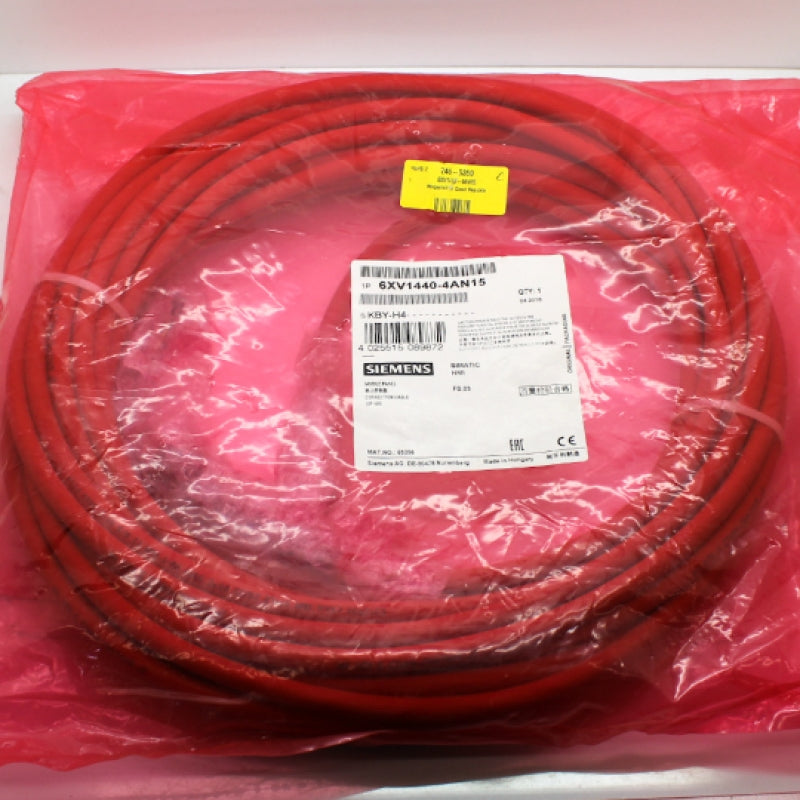 Siemens 15m Red Connecting Cable for Mobile Panel (MPI/PROFIBUS) 6XV1440-4AN15
