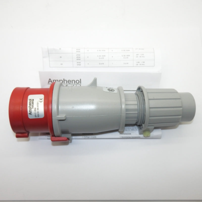 Amphenol Industrial A309 Series Red Plug Connector A309420P6S