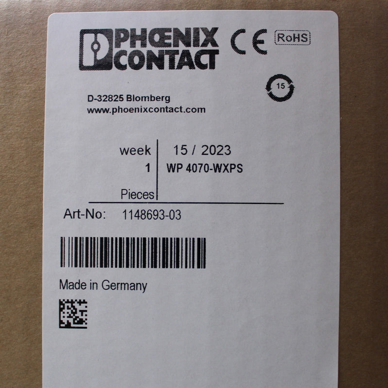 Phoenix Contact 7" TFT Capacitive Graphic LCD Display Module 1148693 WP4070-WXPS