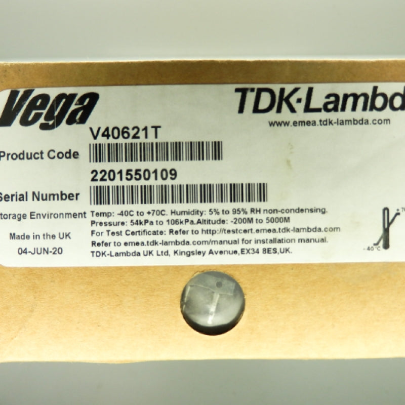 TDK-Lambda Vega Series 450-900W Multiple Output Modular Power Supply V40621T