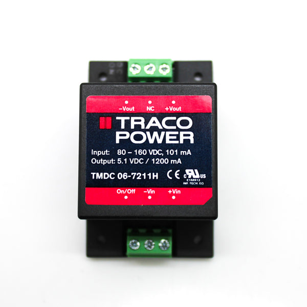 Traco Power 1200mA 5.1VDC 6W Encapsulated DC-DC Converter TMDC06-7211H