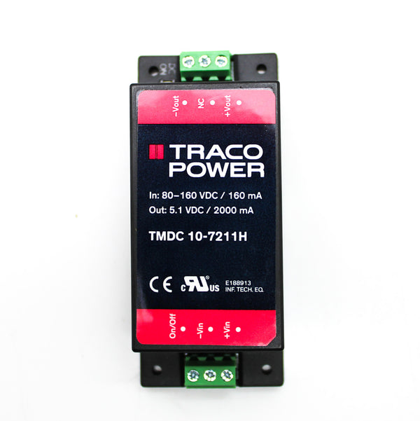 Traco Power 2000mA 5.1VDC 10W Encapsulated DC-DC Converter TMDC10-7211H