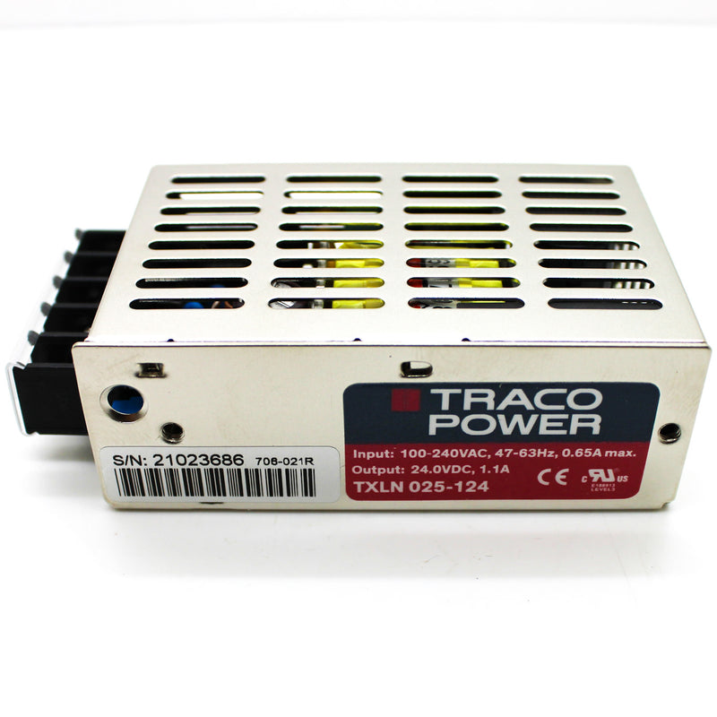 Traco Power 24VDC 1.1A 25W Enclosed AC-DC Power Supply TXLN 025-124 ...