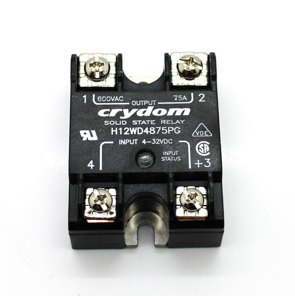 Crydom 600VAC 75A Zero-Switching Panel Mount Solid State Relay H12WD4875PG