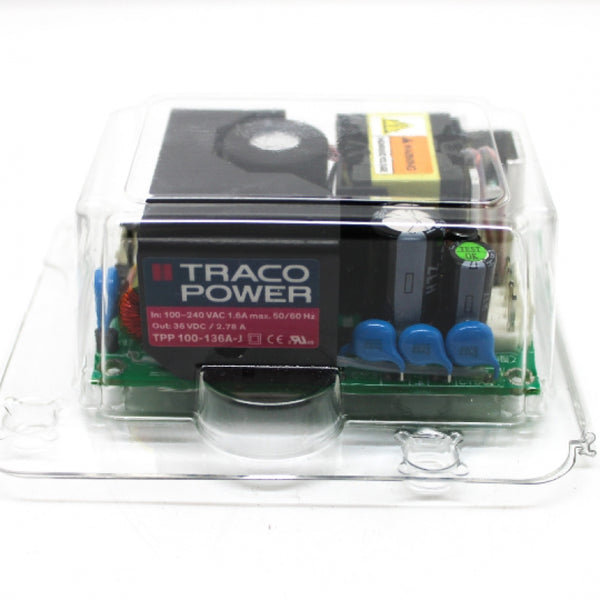 Traco Power 36VDC 2.78A 100W Open Frame Medical Power Supply TPP 100-136A-J