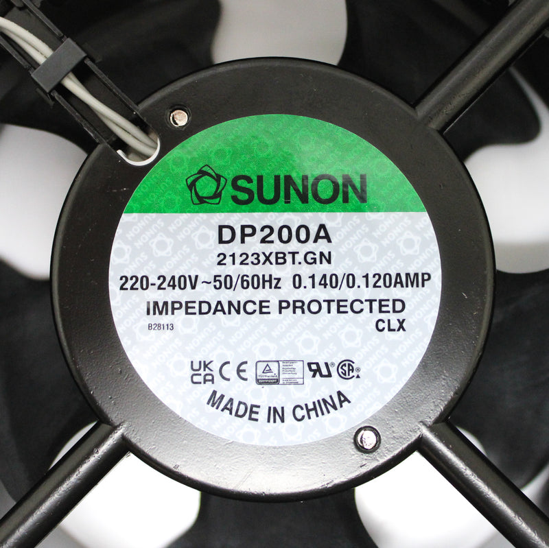 Sunon 120x120x38mm 220-240V 21W 50dBa 117CFM 3150RPM AC Fan DP200A-2123XBT.GN