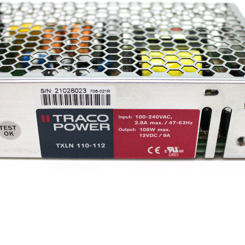 Traco Power 110W 12V 9.2A Enclosed AC-DC Power Supply TXLN 110-112