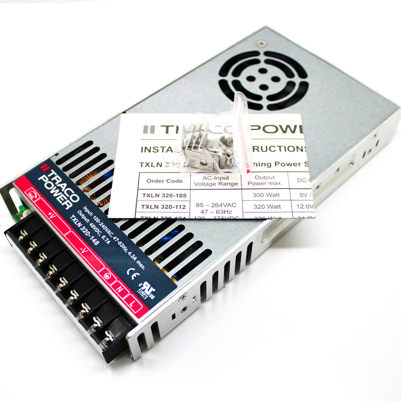 Traco Power 320W 48V 6.7A Enclosed AC-DC Power Supply TXLN 320-148 ...