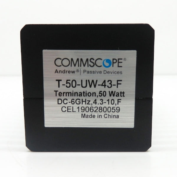 Commscope 50W 0-6000 MHz Termination Load T-50-UW-43-F