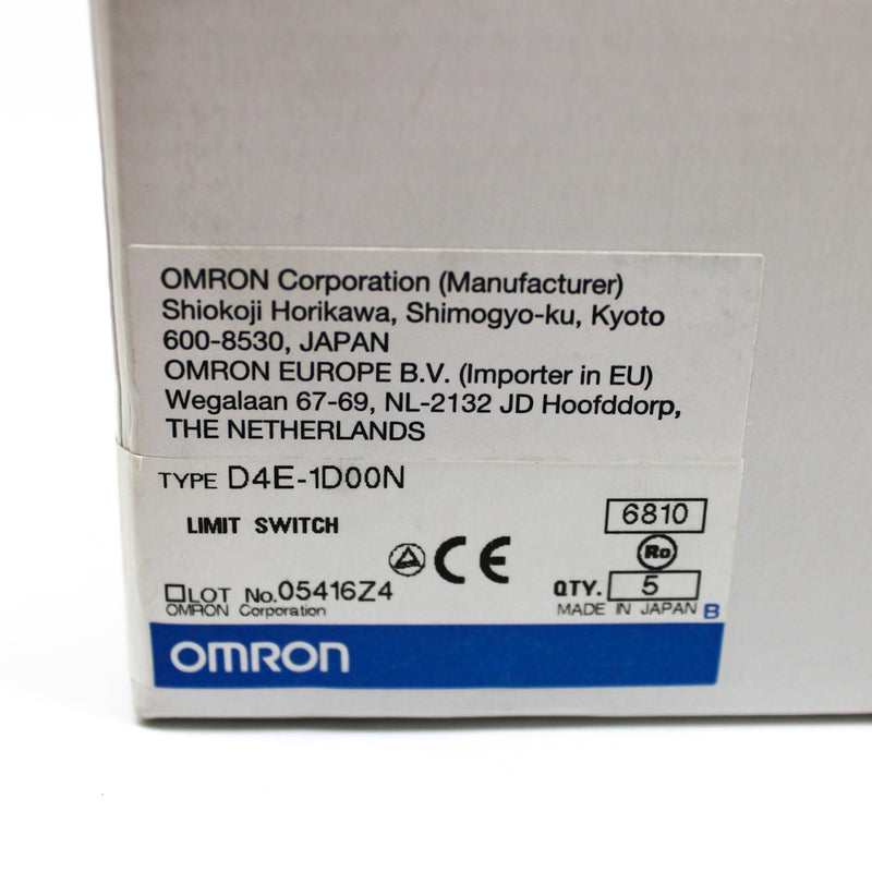 Omron 1A 125VAC SPDT Enclosed Limit Switch D4E-1D00N