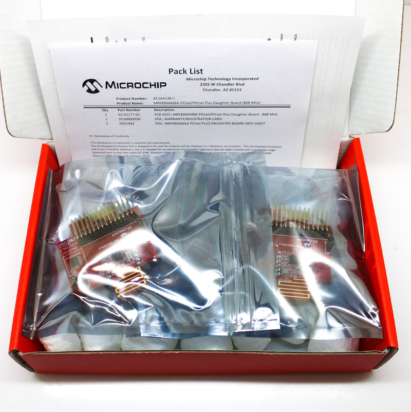 Microchip Technology MRF89XAM8A PICtail Daughter Board (868 MHz) AC164138-1
