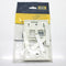 Hubbell I-Station 4-Port 1-Gang White Standard IFP Faceplate IFP14W
