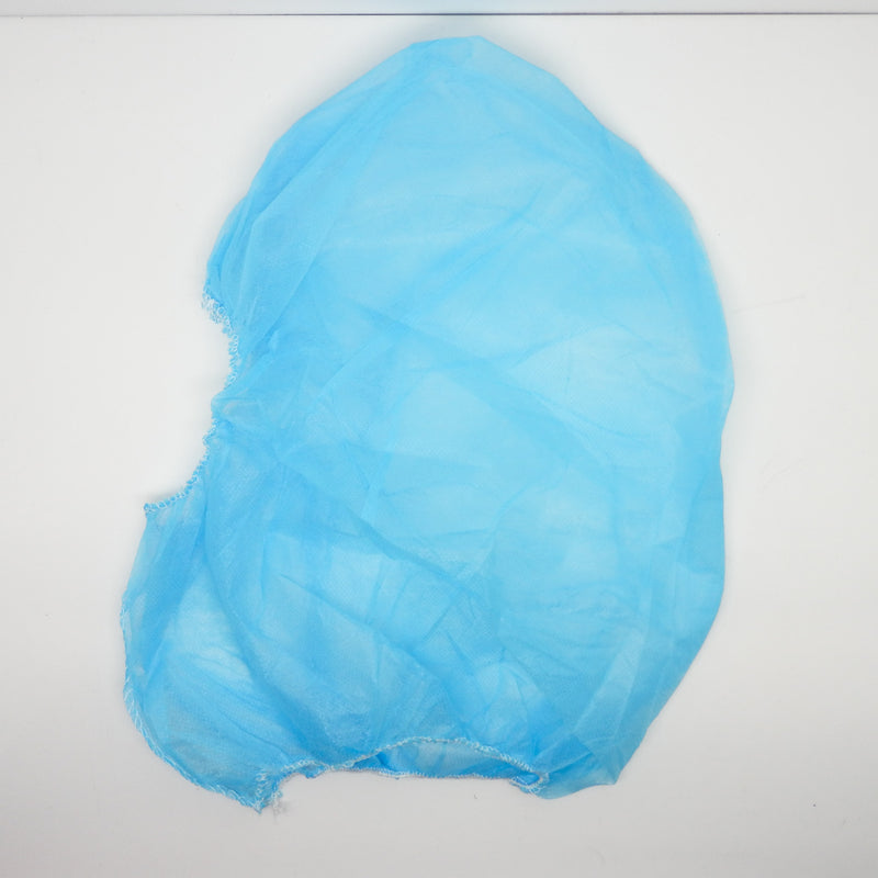 Pack of 100 Universal Fit Light Blue Polypropylene Bouffant Hood Caps PC91