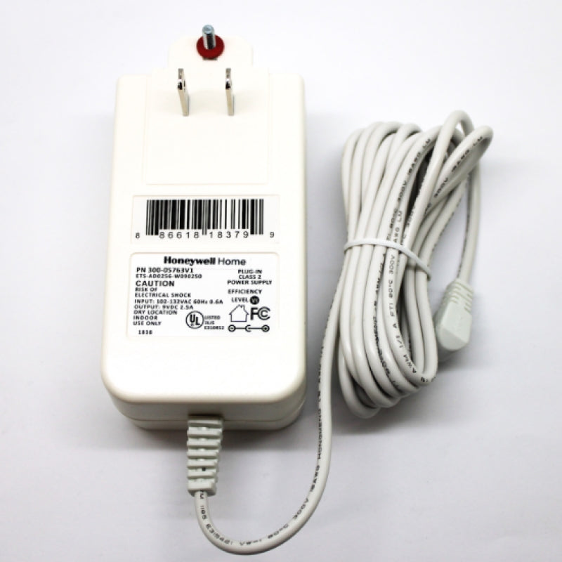 Honeywell 9VDC 2.5A Plug-In Class 2 Power Supply ETS-AD0256-W090250 300-05763V1