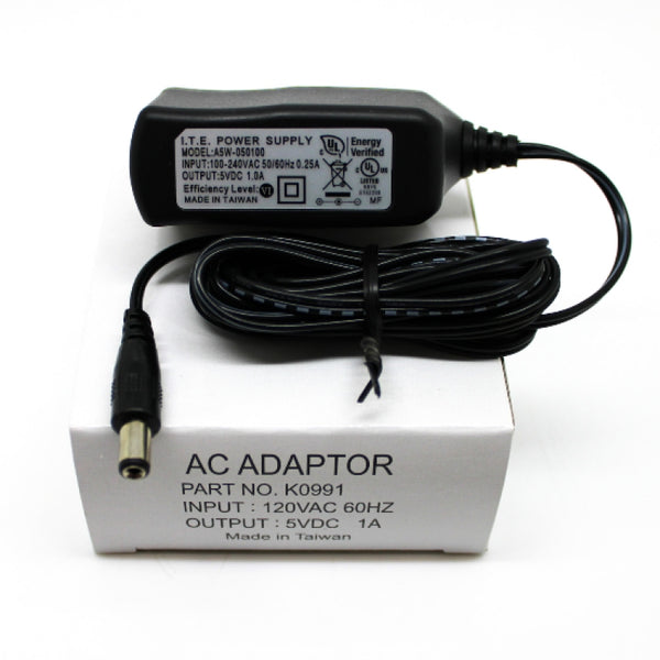 Honeywell Ademco 5VDC 1.0A AC Adapter / ITE Power Supply A5W-050100 K0991