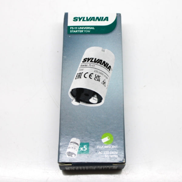 5 Pack of Sylvania Universal Starters FS-11 for 70W AC 220-240V 50/60Hz 0024445