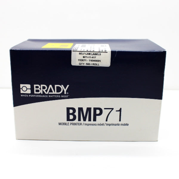 500 Roll of Brady .75"H x .5"W Clear Self-Laminating Vinyl Wire Wraps M71-11-417