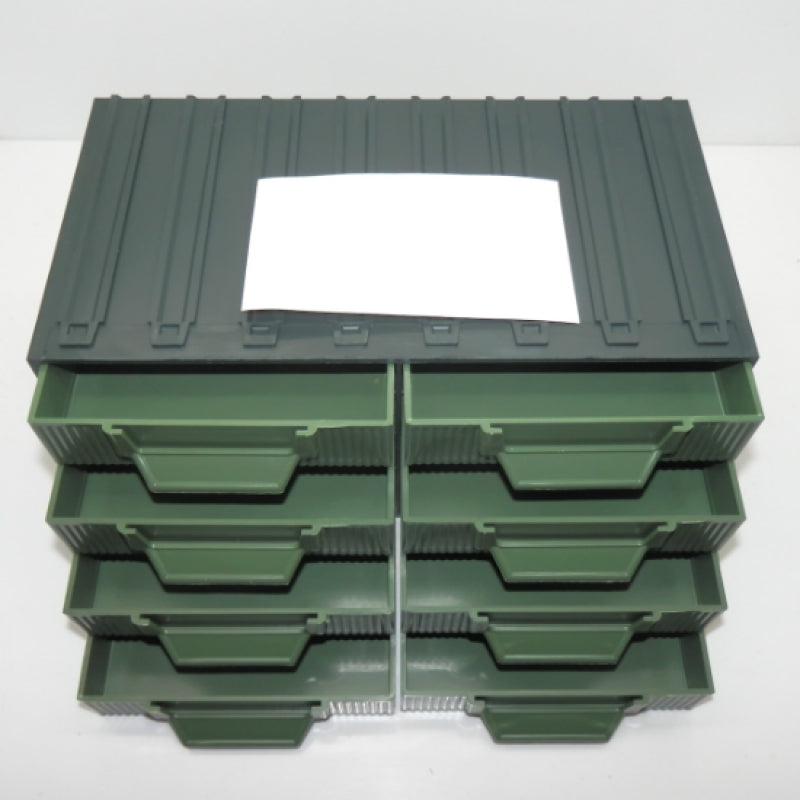 Terry Plast Green Nova2 9.17 x 5.31 x 4.60 in Modular Chest with 8 Drawers 545T2