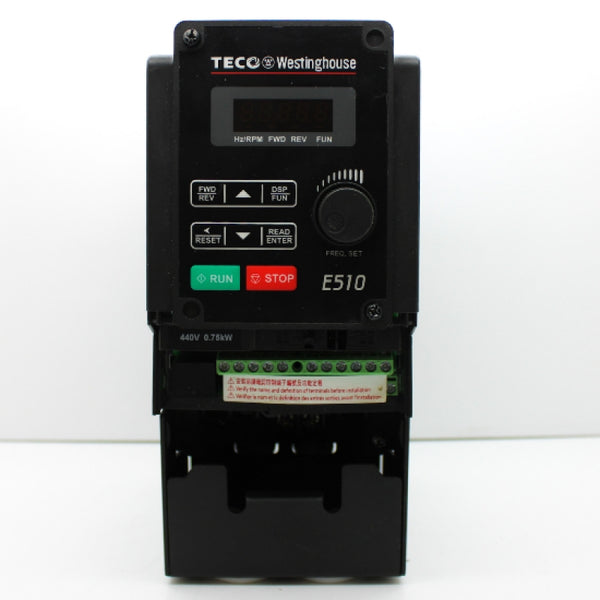 Teco-Westinghouse 460VAC 3-Phase IP20 Variable Frequency Drive E510-401-H3-U