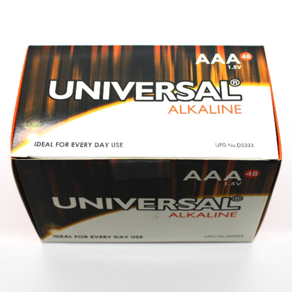 48 Pack of UPG Universal Alkaline 1.5V AAA Batteries D5333